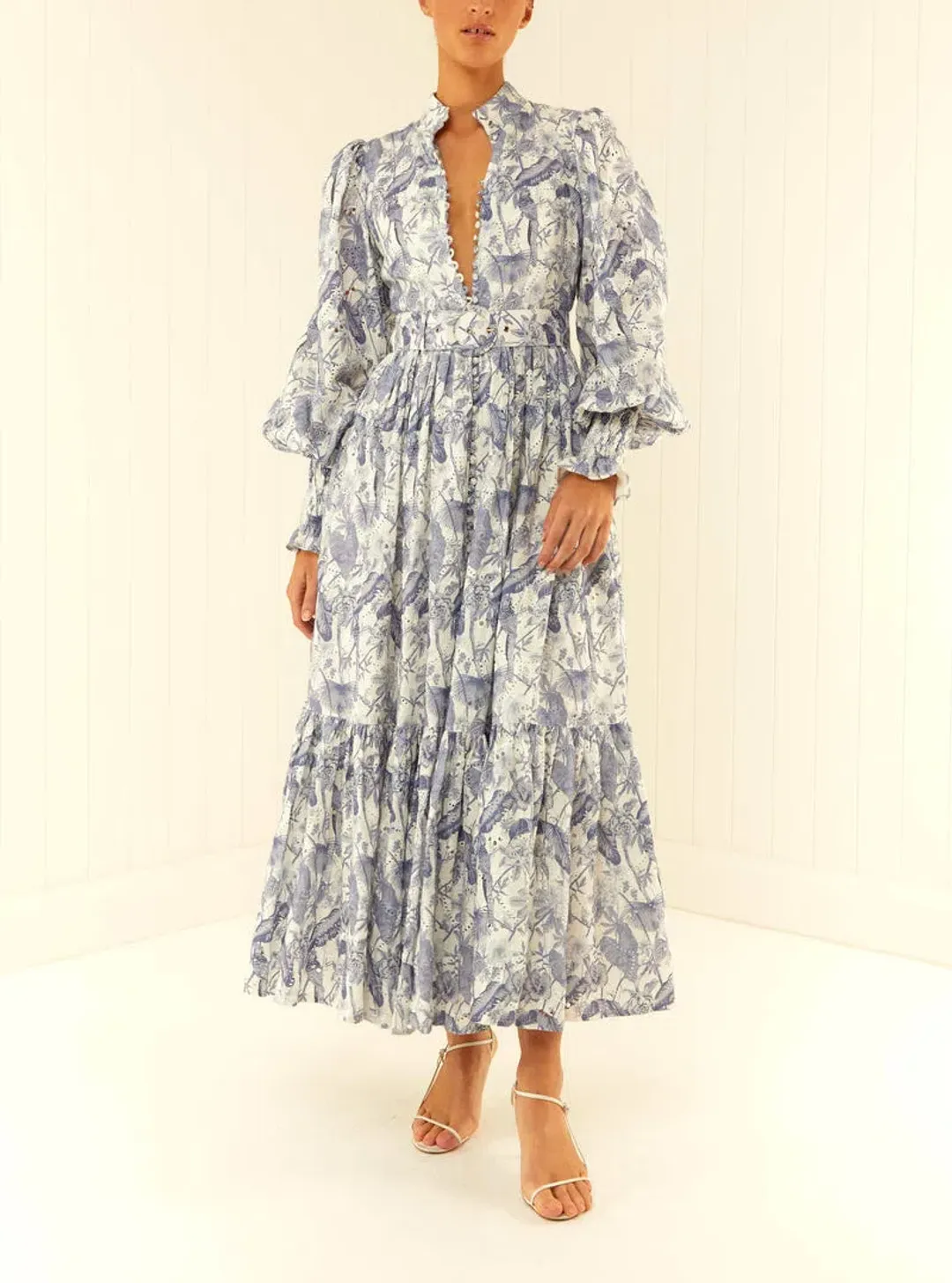 Palm Noosa Royal Flush Dress Jungle Blue Size 10 for rent on The Volte - main image