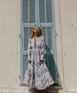 Palm Noosa Royal Flush Dress Jungle Blue Size 10 for rent on The Volte - image 2