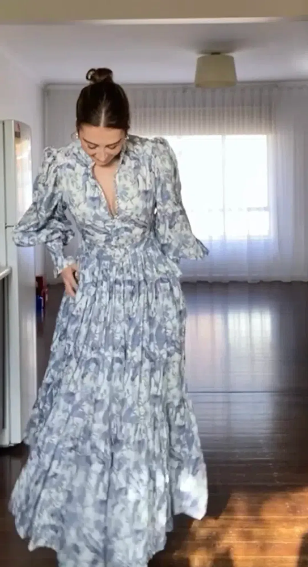 Palm Noosa Royal Flush Dress Jungle Blue Size 10 for rent on The Volte - main image