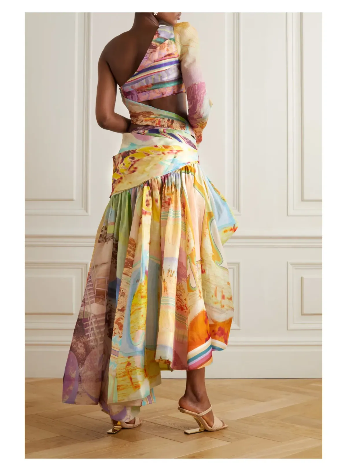 Zimmermann Tama Asymmetric Dress Multi Size 1 / AU 10 - Image 3