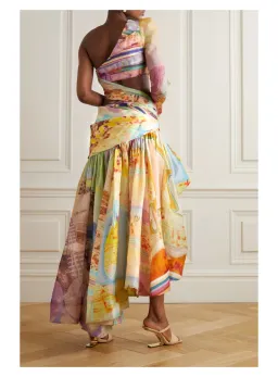 Zimmermann Tama Asymmetric Dress Multi Size 1 / AU 10 for rent on The Volte - image 3