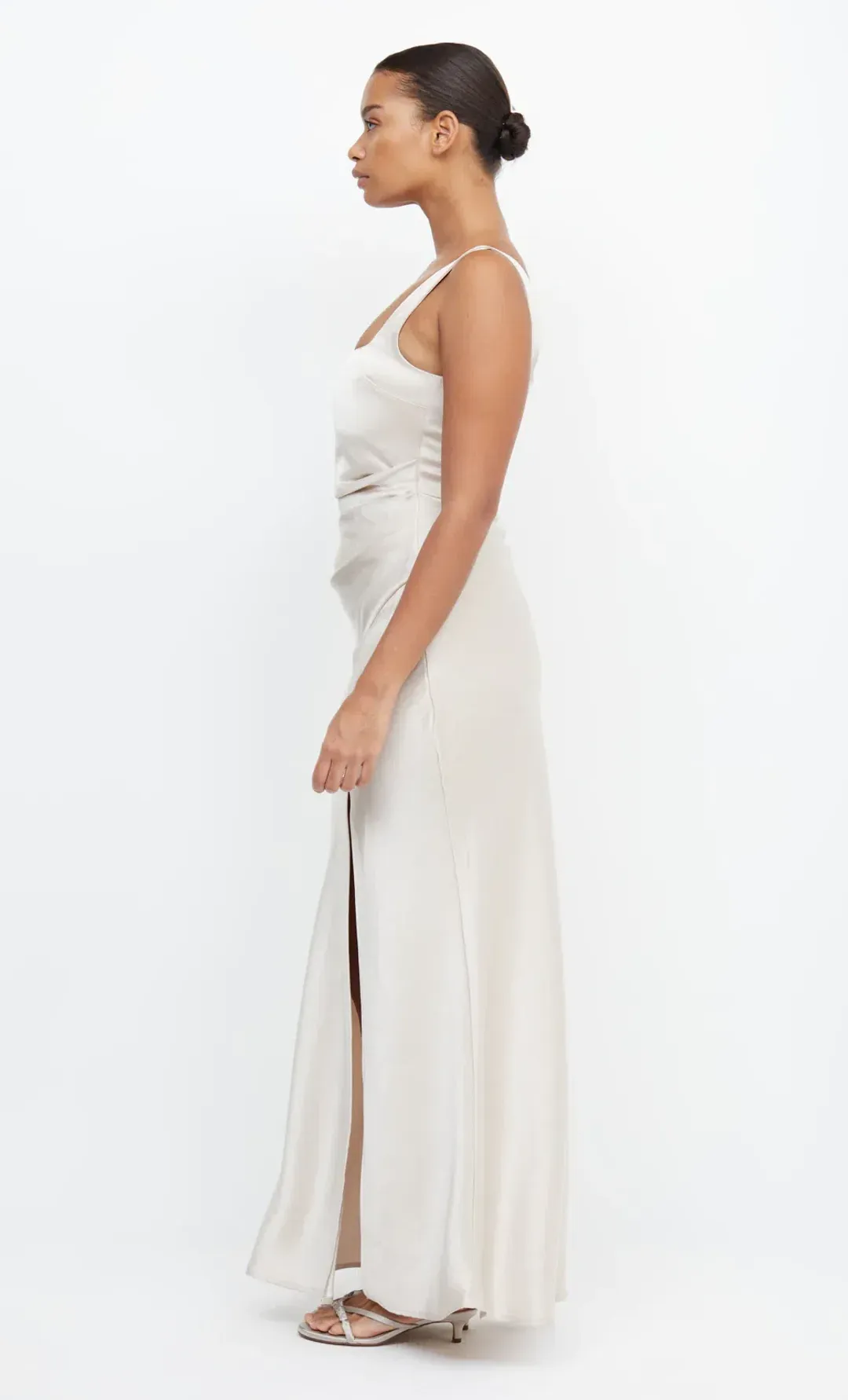 Bec & Bridge The Dreamer Square Neck Dress in Sand Size 6 for rent on The Volte - main image