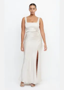 Bec & Bridge The Dreamer Square Neck Dress in Sand Size 6 for rent on The Volte - image 1