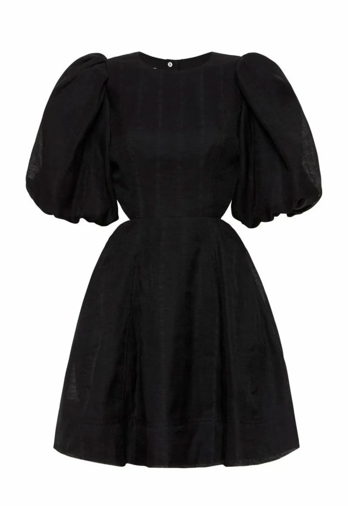 Aje Bouquet Puff Sleeve Mini Dress Black Size 12 / L - Image 5