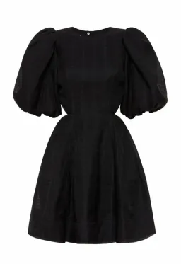 Aje Bouquet Puff Sleeve Mini Dress Black Size 12 / L for rent on The Volte - image 5