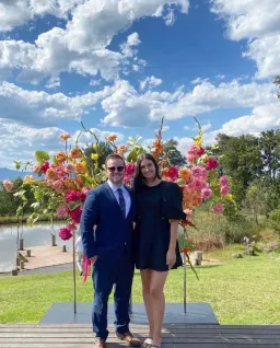 Aje Bouquet Puff Sleeve Mini Dress Black Size 12 / L for rent on The Volte - image 1