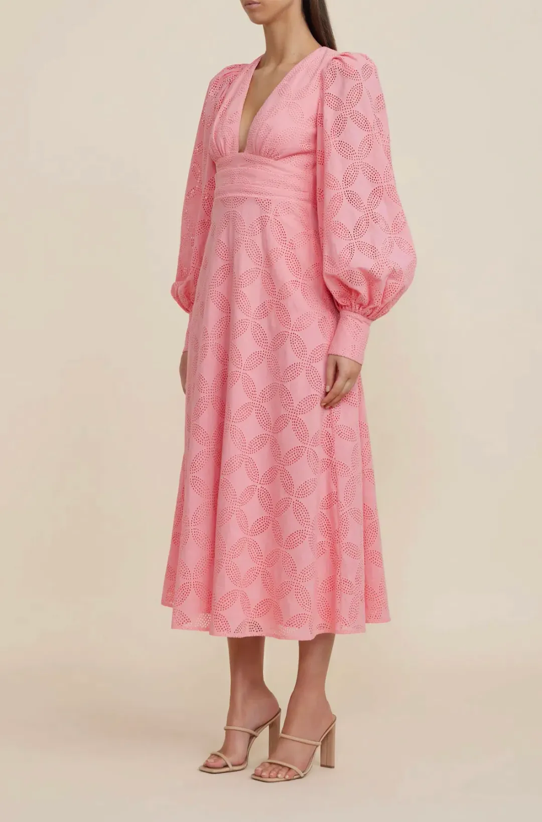 Acler Lowell Dress Tulip Pink Size 10 for rent on The Volte - main image