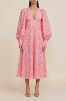 Acler Lowell Dress Tulip Pink Size 10 for rent on The Volte - image 1
