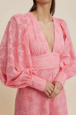 Acler Lowell Dress Tulip Pink Size 10 for rent on The Volte - image 2