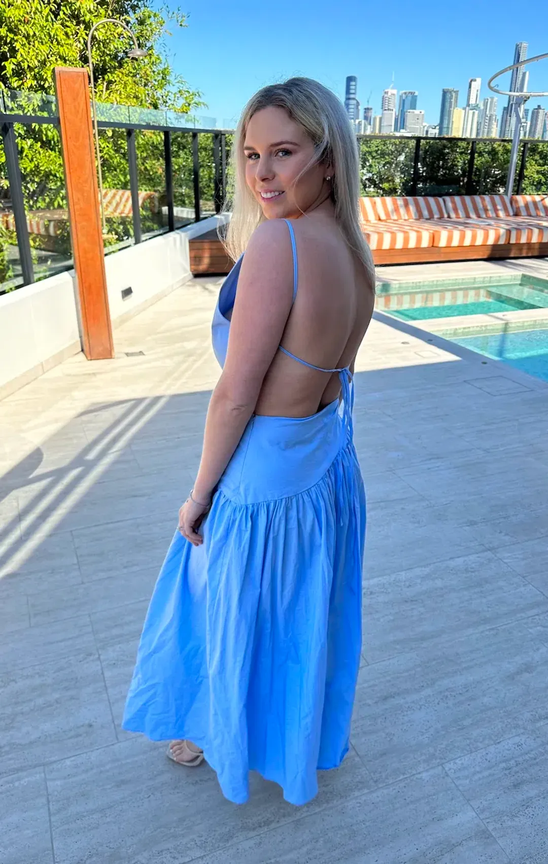 Pasduchas Asymmetry Midi Blue Size AU 10 for rent on The Volte - main image