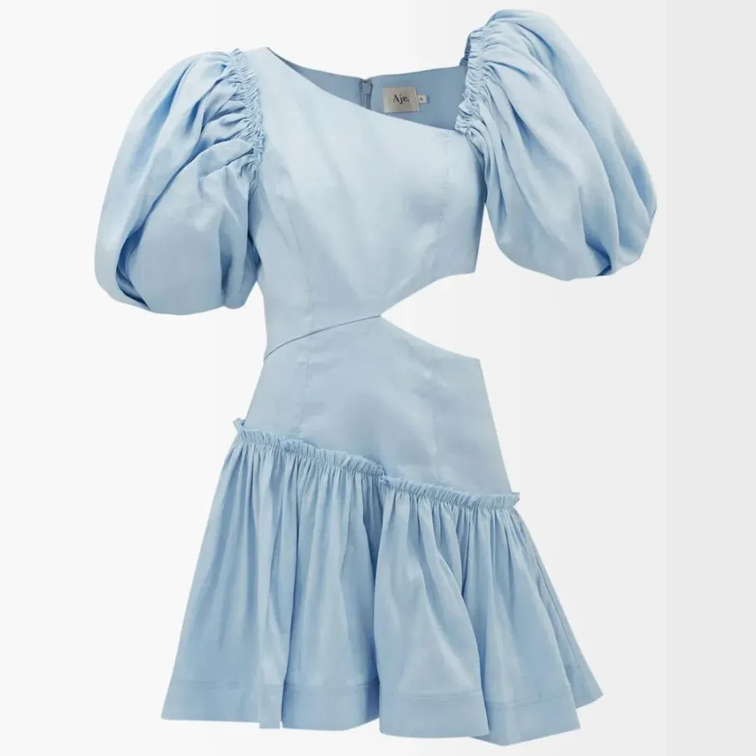 Aje Chateau Cut Out Mini Powder Blue Size 10 for rent on The Volte - main image
