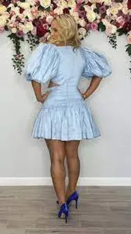 Aje Chateau Cut Out Mini Powder Blue Size 10 for rent on The Volte - image 6