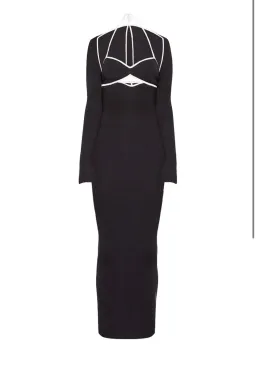 Wynn Hamlyn Palm Maxi Dress Black Size S/AU 8 for rent on The Volte - image 4