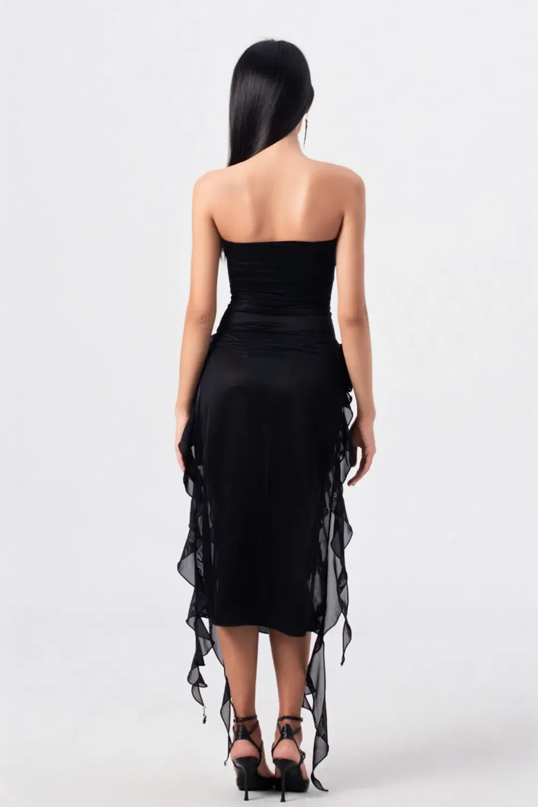 Fanci Club The Thieves Evening Dress Black Size S/Au 8 for rent on The Volte - main image