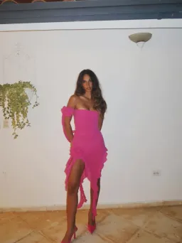Fanci Club The Crime Dress Hot Pink Size XS/Au 6 for rent on The Volte - image 3