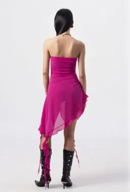 Fanci Club The Crime Dress Hot Pink Size XS/Au 6 for rent on The Volte - image 4