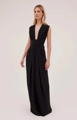 Bianca Spender Black Silk CDC Ascendant Gown Black Size 8 for rent on The Volte - image 1