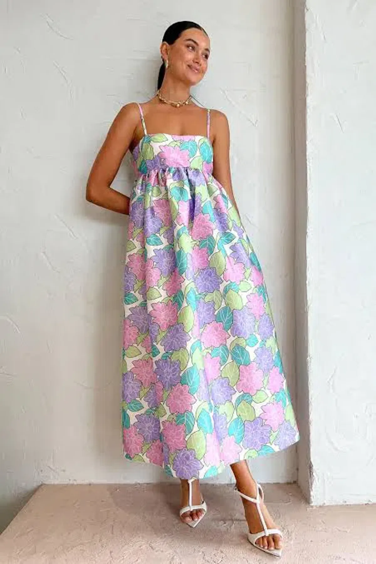 Alémais Luella Midi Dress Floral Size 8 - Image 1