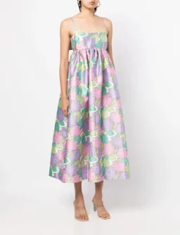 Alémais Luella Midi Dress Floral Size 8 for rent on The Volte - image 4