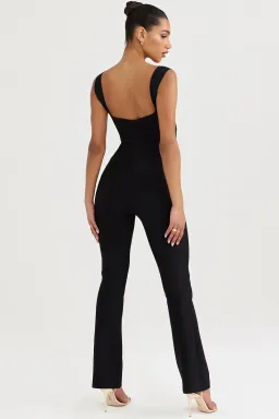 House of CB Yasmeen Bandage Jumpsuit Black Size 8 for rent on The Volte - image 3