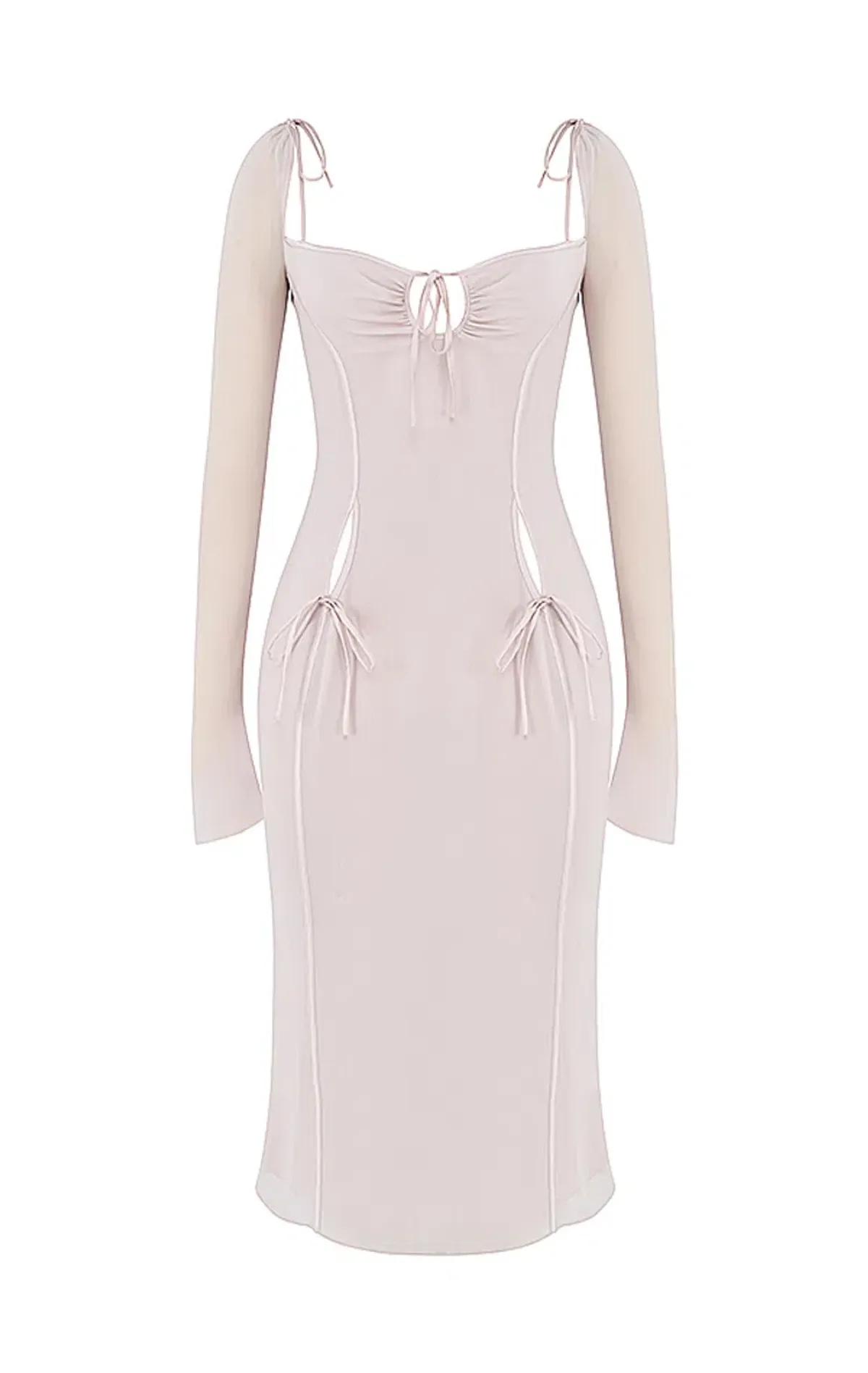 House of CB Ophelia Cutout Midi Dress Crystal Size L / Au 12 - Image 5