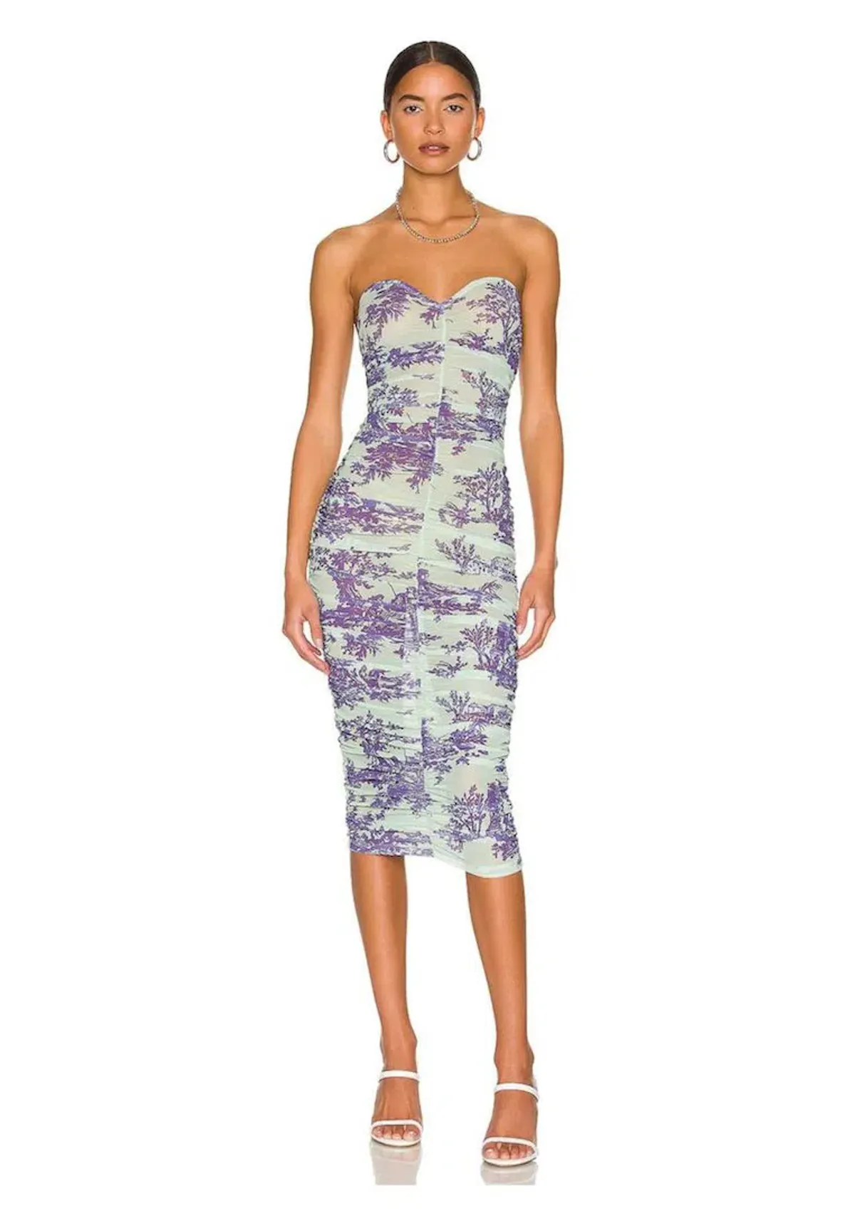 Miaou Renzo Midi Dress Mint Toile Size 6 - Image 1