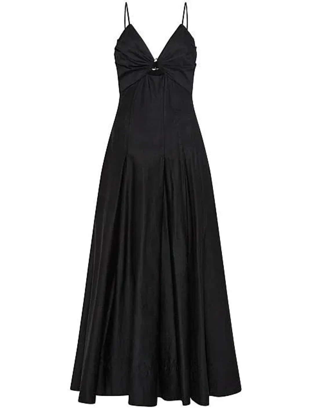 Aje Solstice Strappy Ring Midi Dress Black Size 8 for rent on The Volte - main image