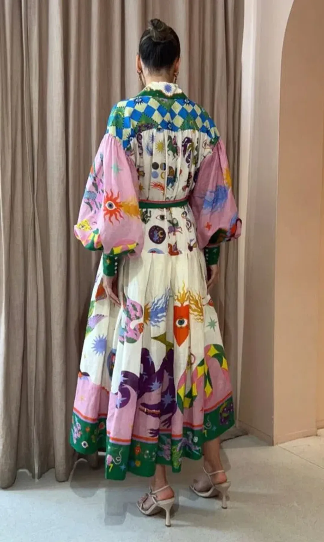 Alemais Seeker Shirt Dress Multi Size Size AU 8 for rent on The Volte - main image