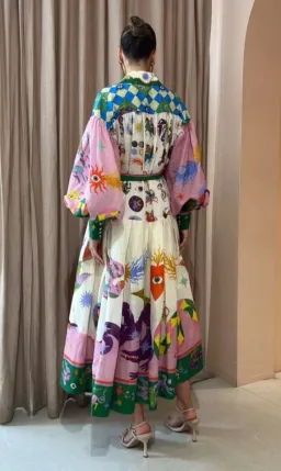 Alemais Seeker Shirt Dress Multi Size Size AU 8 for rent on The Volte - image 3