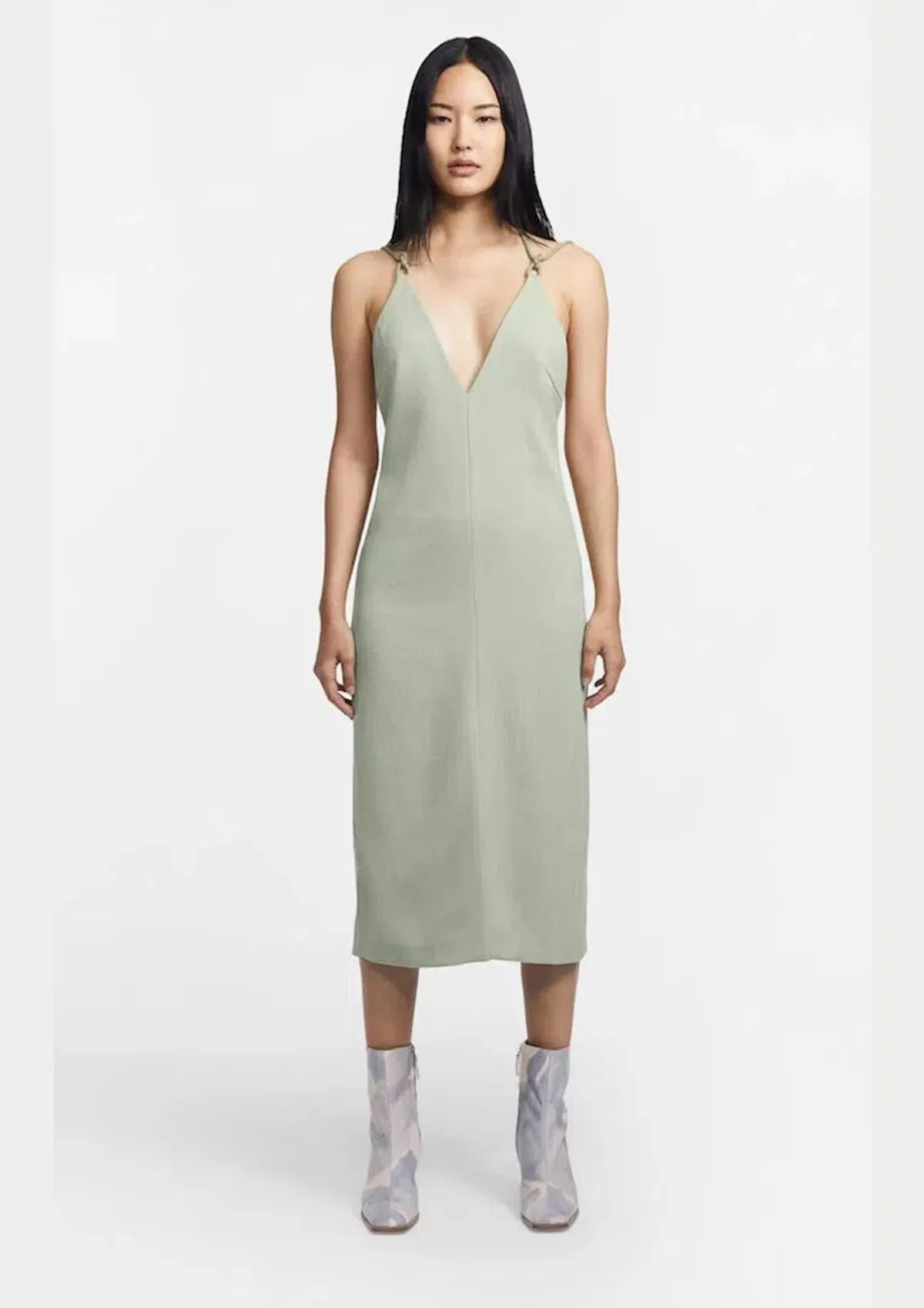 Dion Lee Macrame Slip Dress Green Size 4 - Image 1