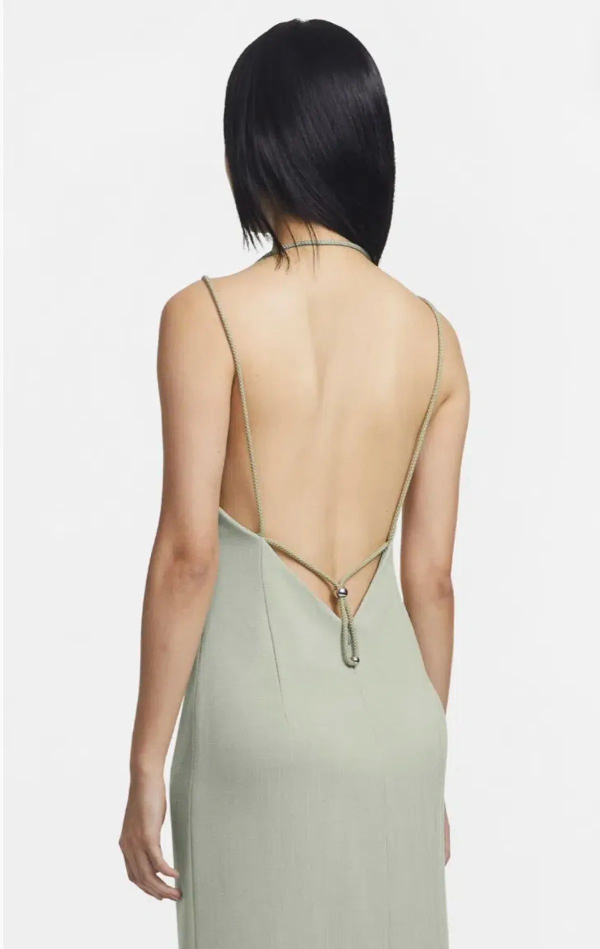 Dion Lee Macrame Slip Dress Green Size 4 - Image 3