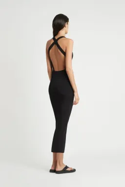 Sir the Label Backless Midi Dress Black Size 6 for rent on The Volte - image 2
