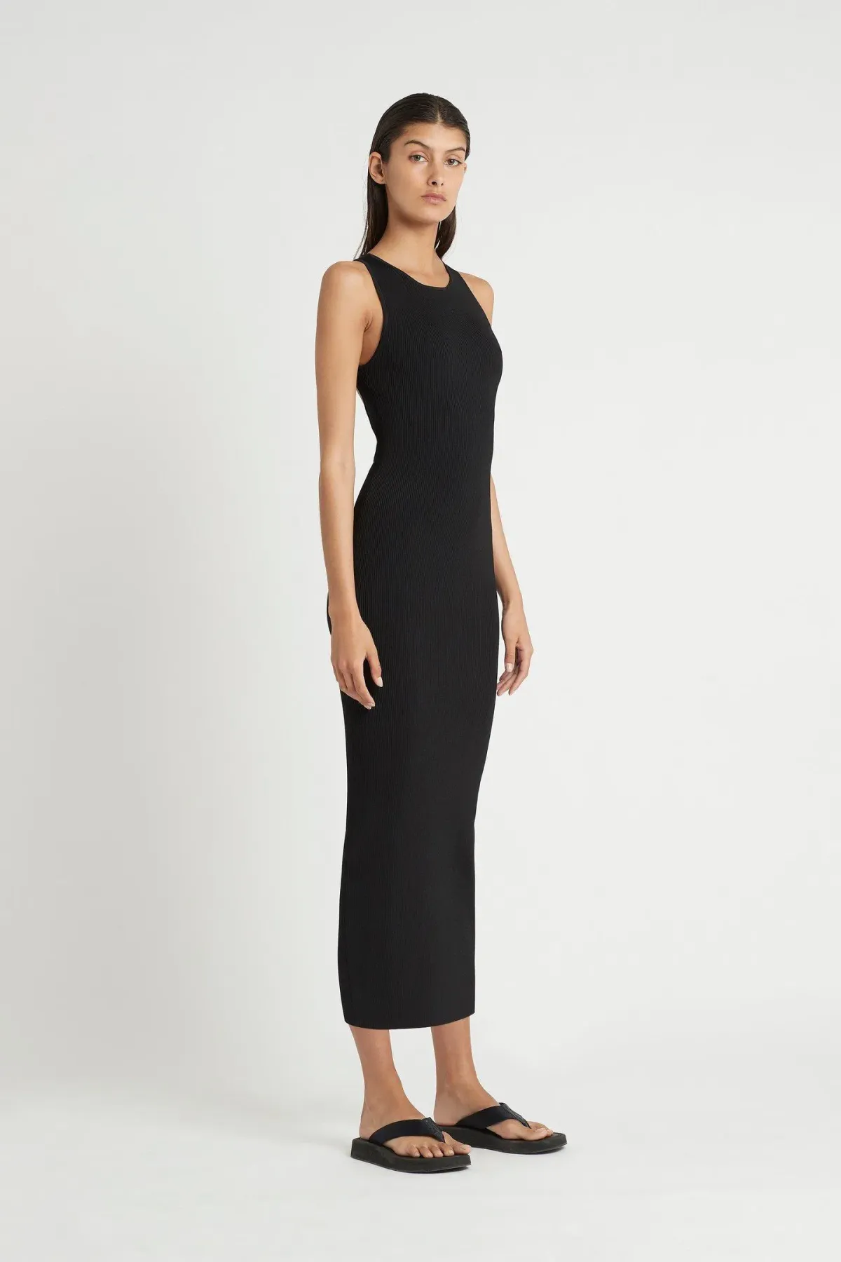 Sir the Label Backless Midi Dress Black Size 6 - Image 1
