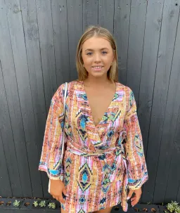 Coco Willow Kenya Aztex Dress Multi Print Size 8 for rent on The Volte - image 2