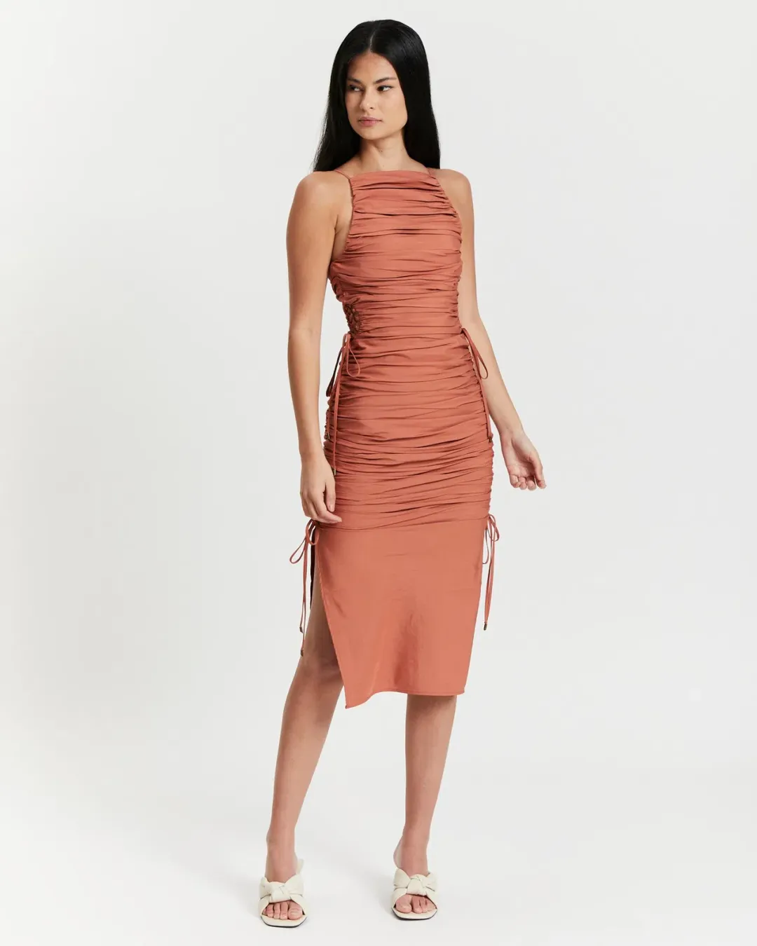 Rachel Gilbert Bailey Dress Blush Size 8 for rent on The Volte - main image