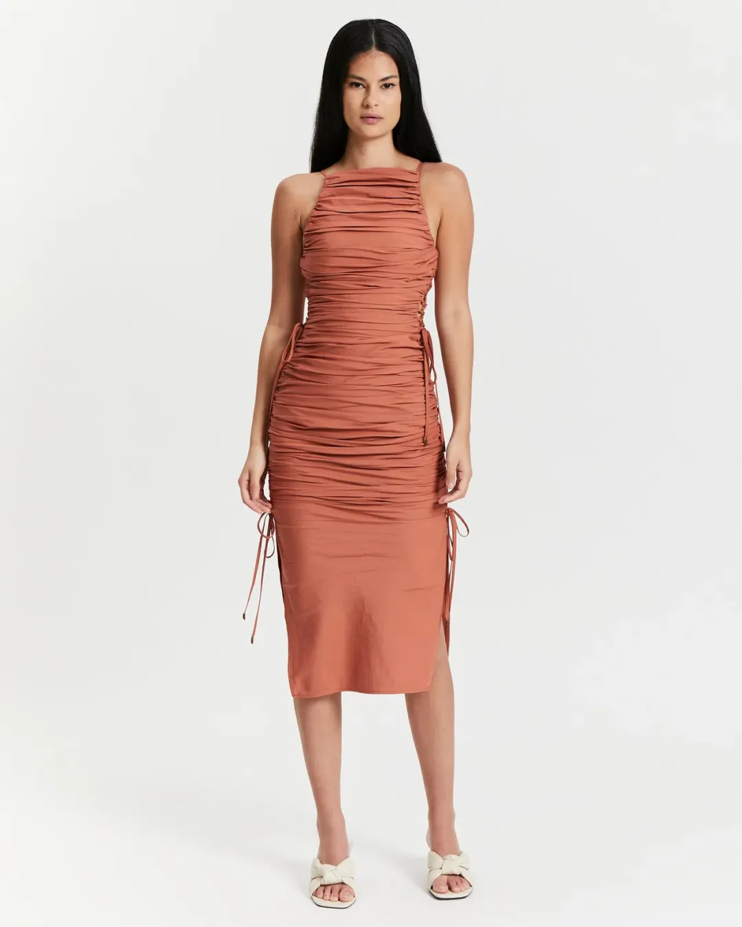 Rachel Gilbert Bailey Dress Blush Size 8 for rent on The Volte - main image