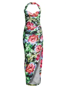 Norma Kamali Cayla Dress in Floral Print Size 8 for rent on The Volte - image 4