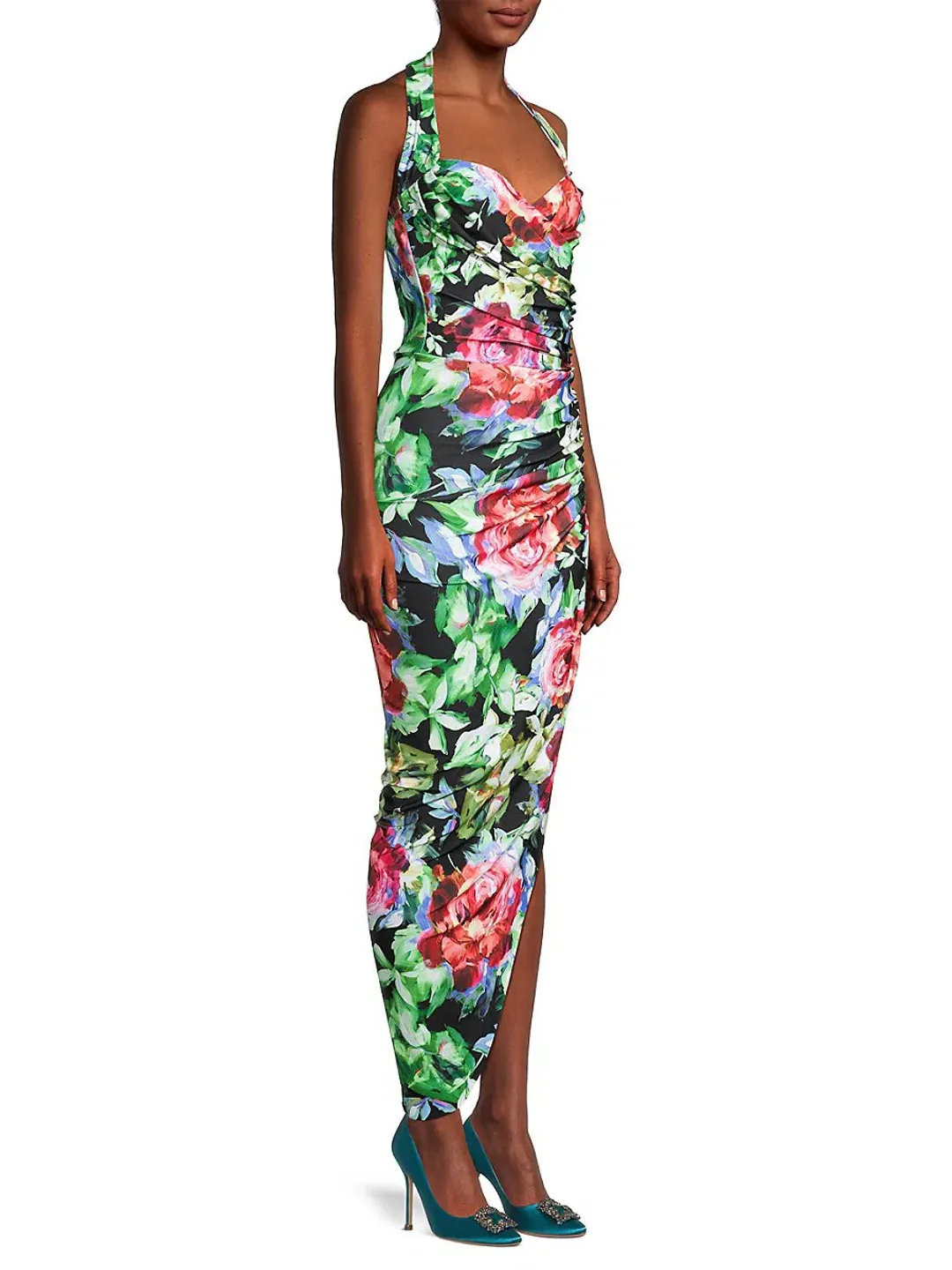 Norma Kamali Cayla Dress in Floral Print Size 8 for rent on The Volte - main image
