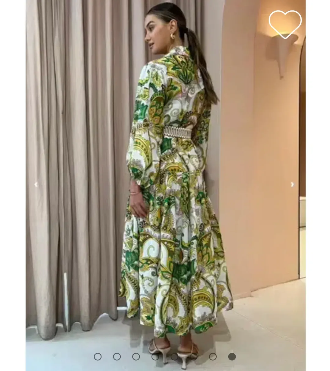 Alemais Octavia V Neck Shirtdress Print Size 12 for rent on The Volte - main image