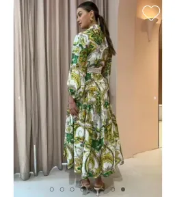 Alemais Octavia V Neck Shirtdress Print Size 12 for rent on The Volte - image 4