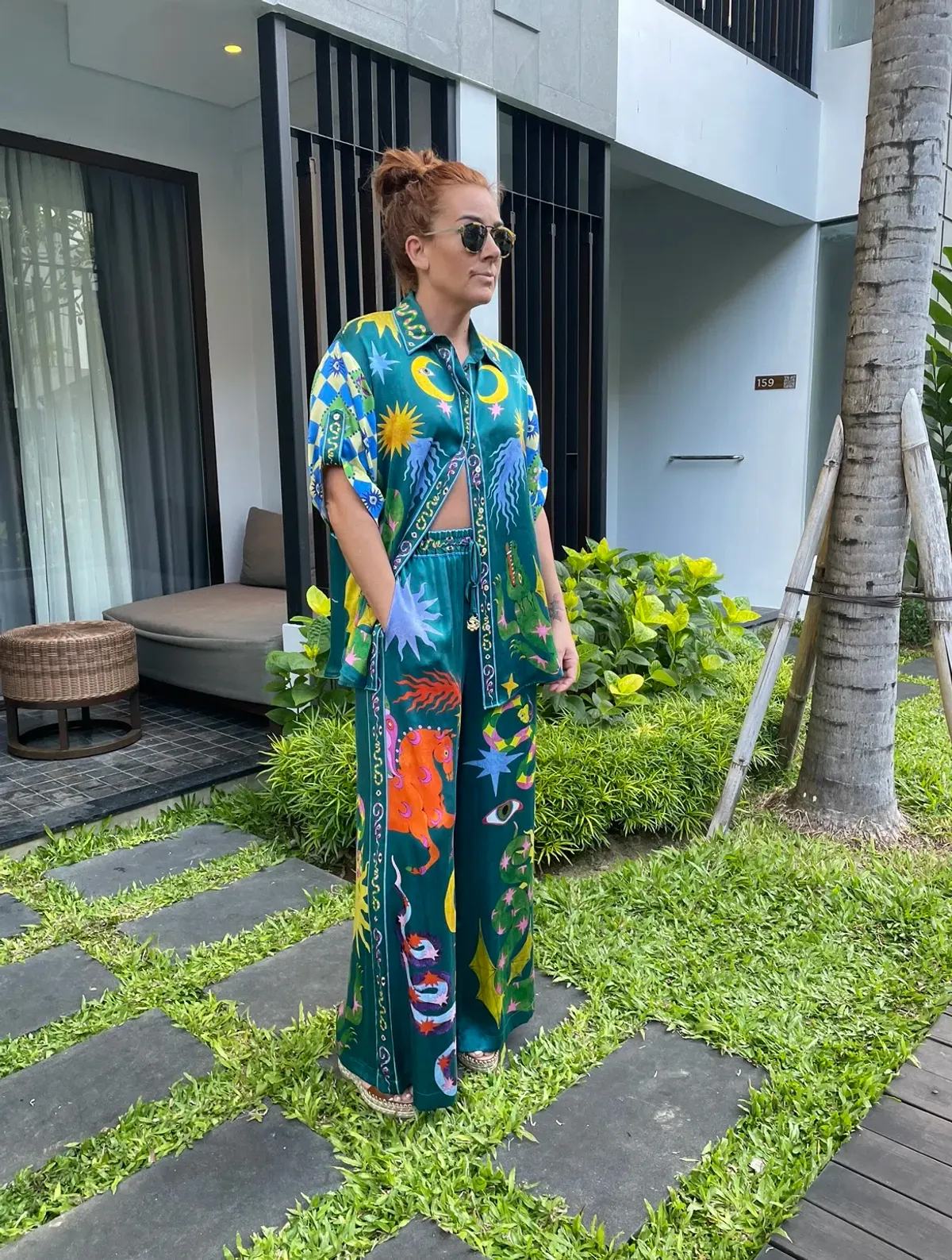 Alemais Guardian Shirt and Pant Set Multi Size 10 for rent on The Volte - main image