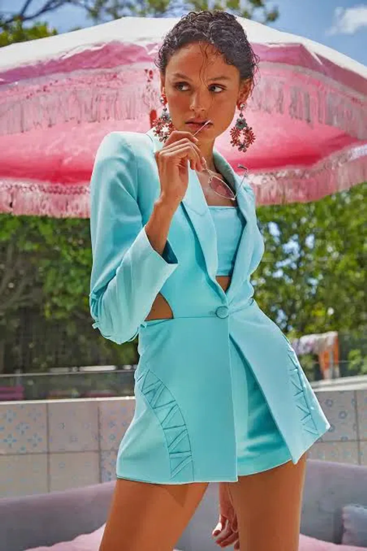 Eliya The Label Skye Blazer Mint Blue Size S / Au 8 - Image 2