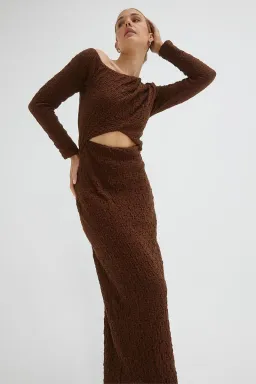 Sovere Overcast Dress In Carob Size 8 for rent on The Volte - image 2