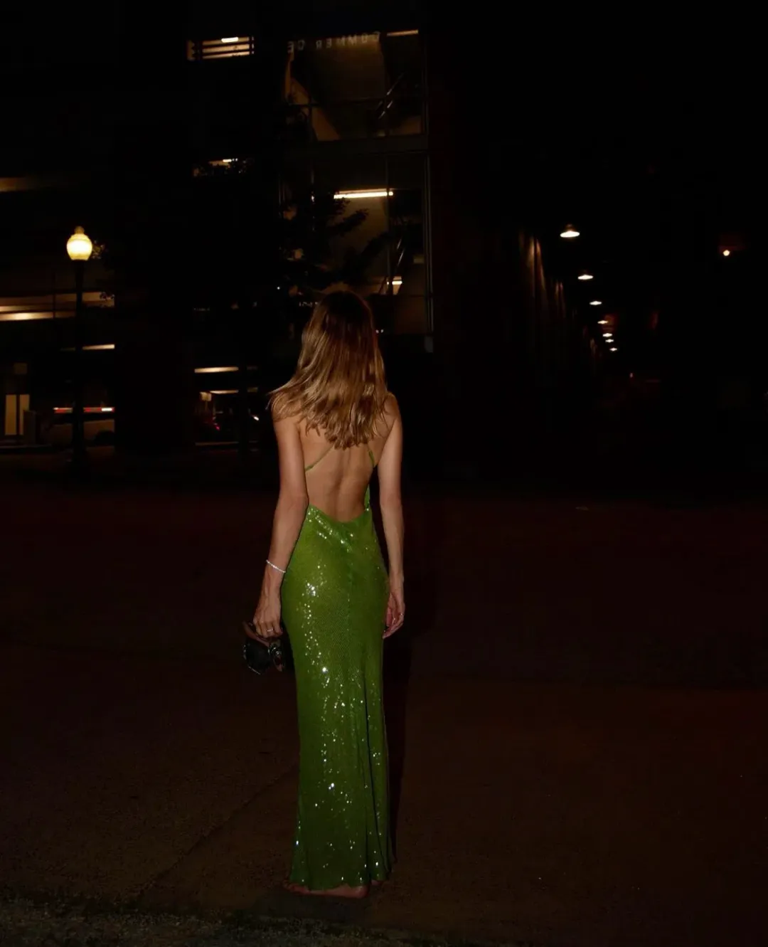 Rat and Boa Gaia Dress Green Sequin Size XXS/AU 6 for rent on The Volte - main image