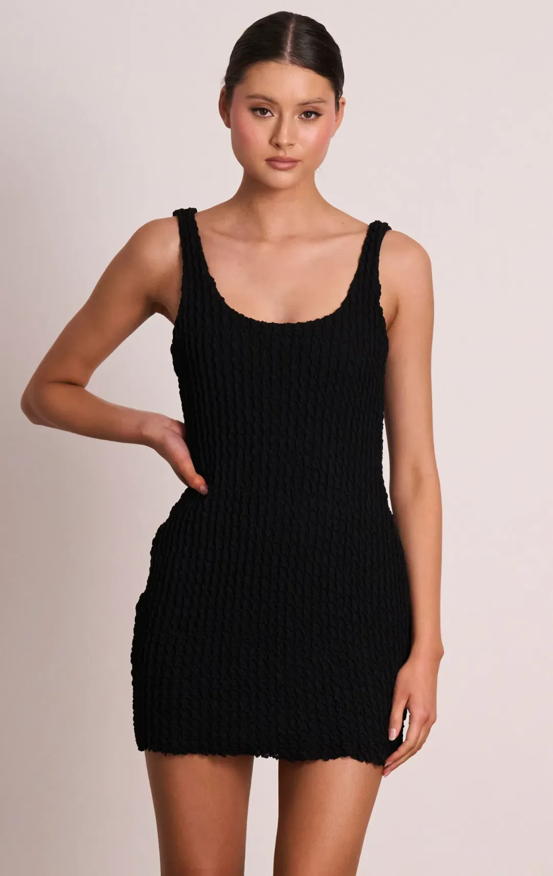 Pasduchas Spritz Mini Dress Black Size 6 for rent on The Volte - main image