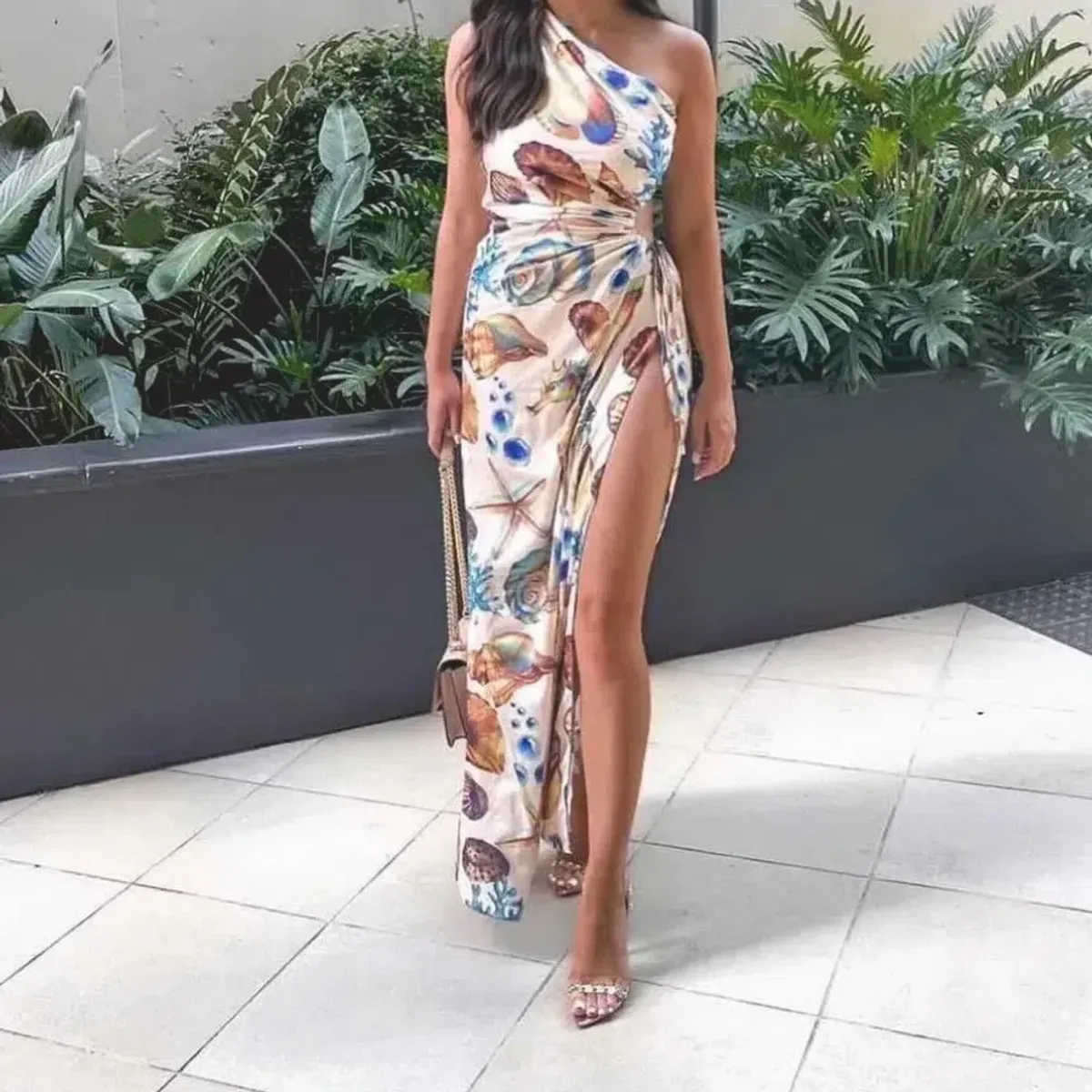 Sonya Moda Nour Seashell Maxi Dress Print Size 10 / M - Image 4