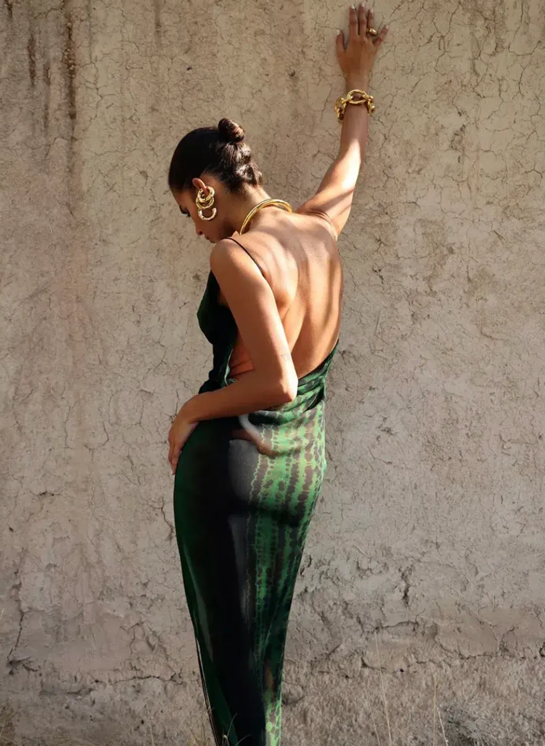 Rat & Boa Lavina Dress Deep Green Size M/ 10 for rent on The Volte - main image