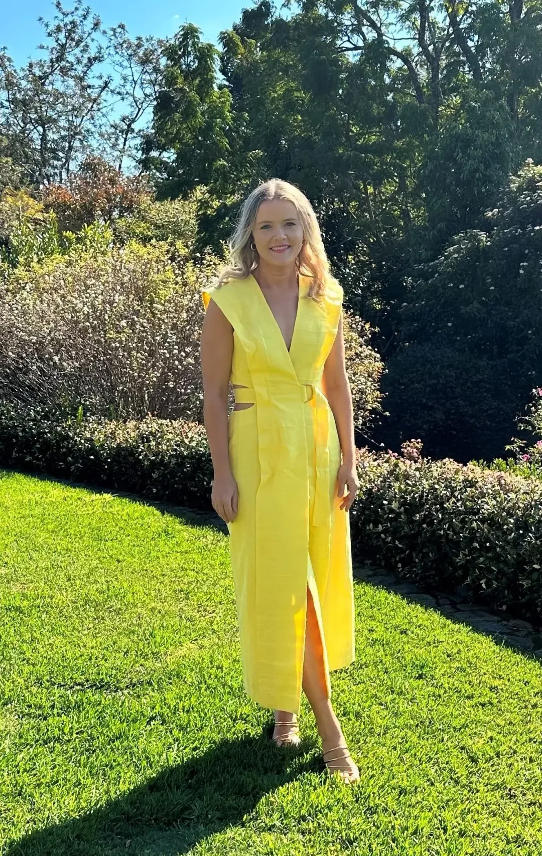 Acler Shefford Dress Yellow Size 8 for rent on The Volte - main image