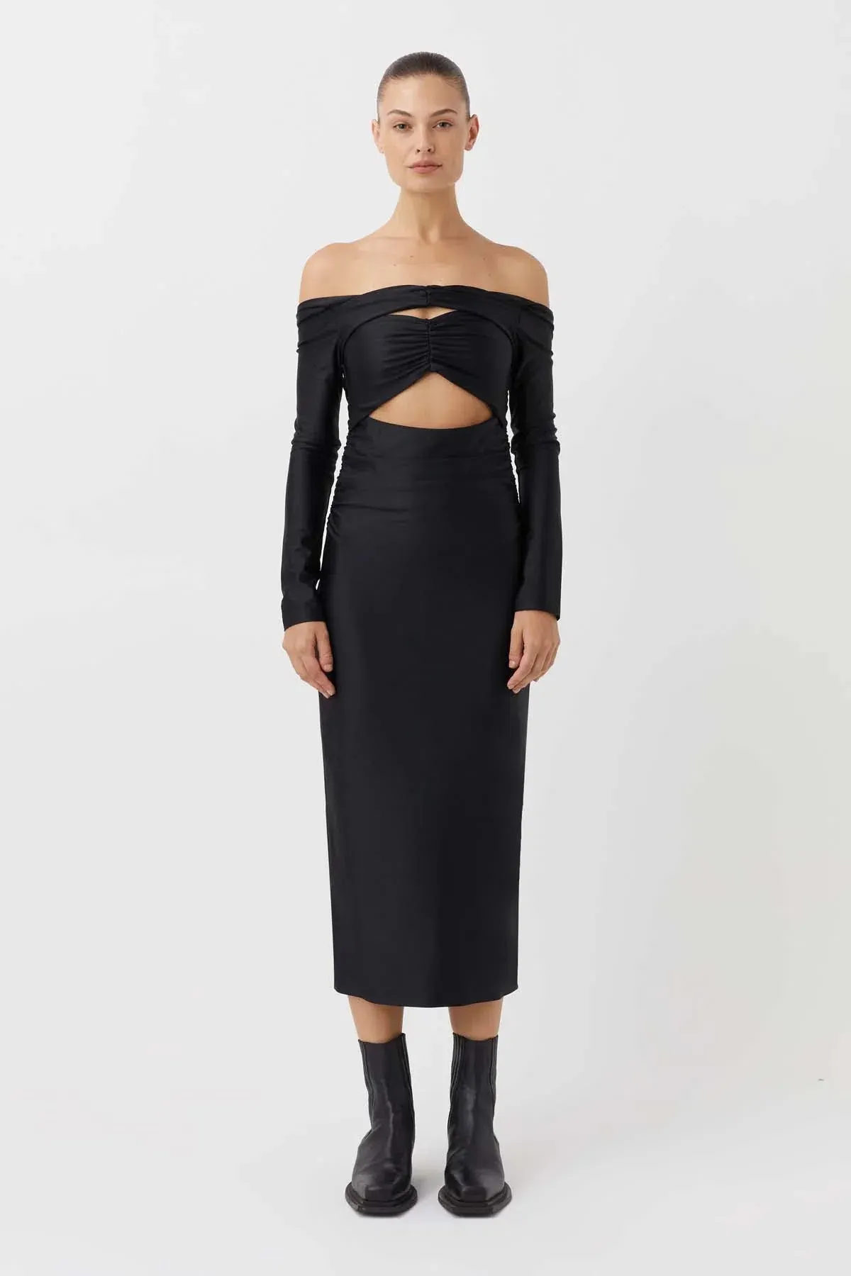 Camilla And Marc Berkley Midi Dress Black Size 12 - Image 5