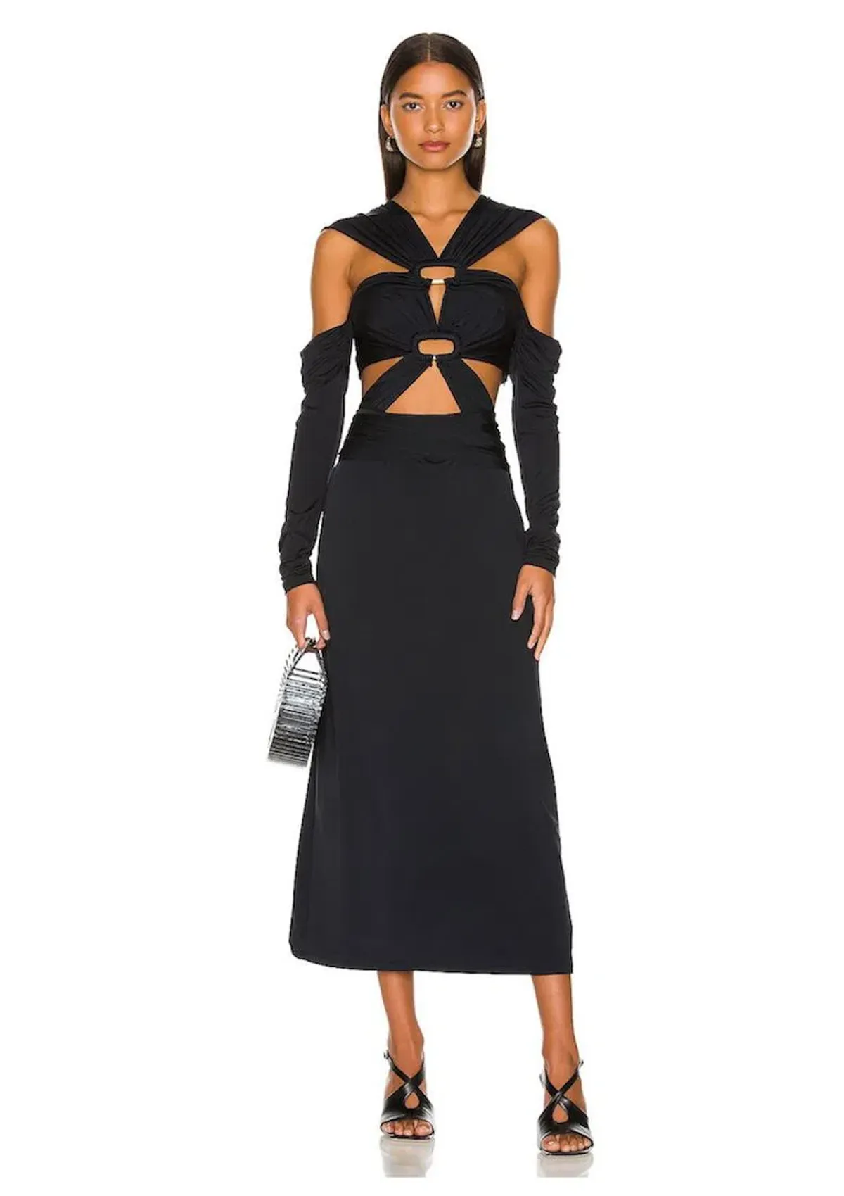 Cult Gaia Marisol Gown Black Size 6 for rent on The Volte - main image